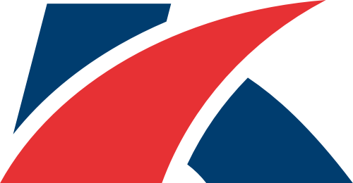 藍紅抽象字母K矢量logo圖標 logo png