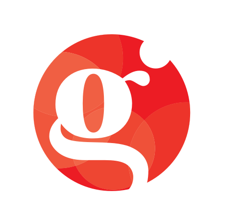 紅色圓形字母g矢量logo元素 logo png