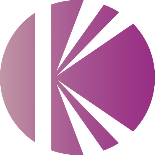 粉色圓形字母K矢量logo logo png