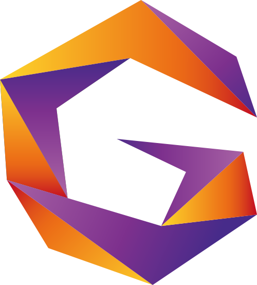 黃色紫色字母G矢量logo logo png