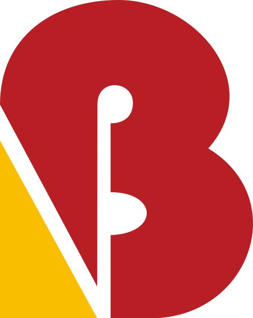 紅色黃色字母B矢量logo logo png