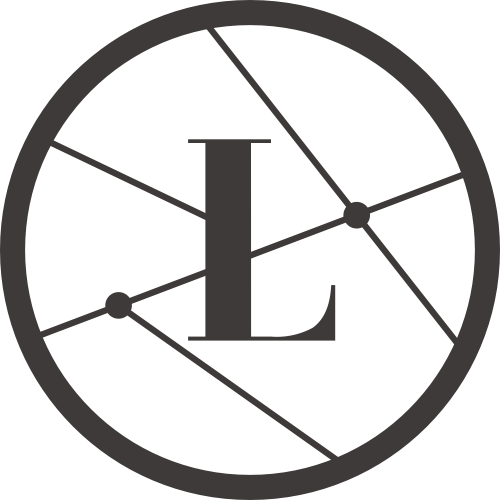 黑色圓形字母L矢量logo元素 logo png