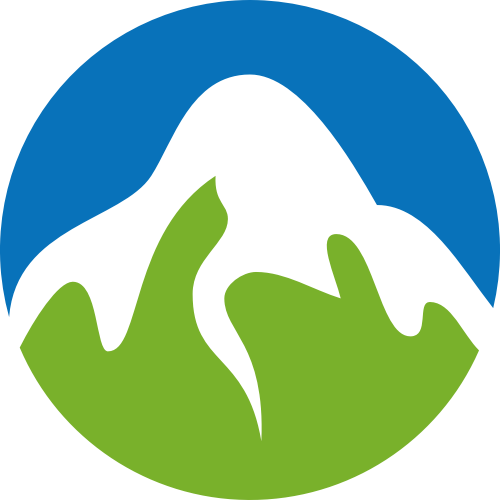 彩色圓形山峰矢量logo logo png