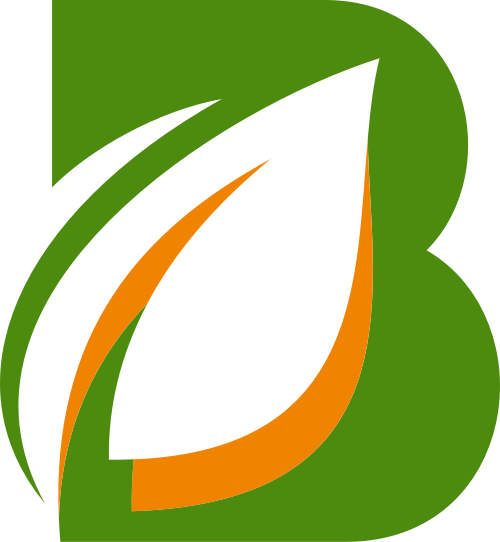 綠色葉子字母B矢量logo元素 logo png