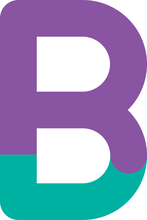 字母B雙色矢量logo圖標(biāo) logo png