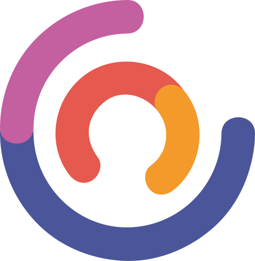 彩色圓形矢量logo圖標 logo png