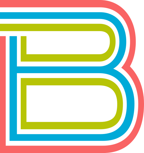 字母B三色logo設(shè)計素材 logo png