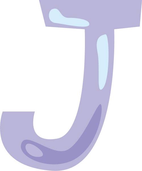 紫色字母J卡通logo設(shè)計(jì)素材 logo png