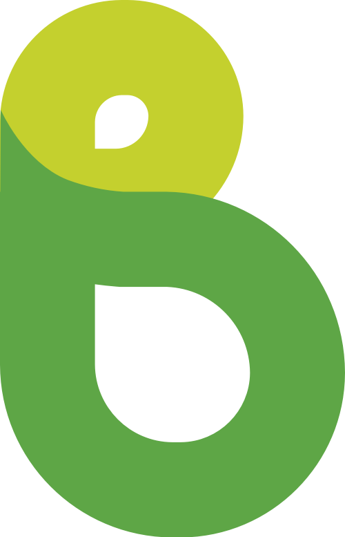 綠色粗體線條字母B矢量logo圖標(biāo) logo png